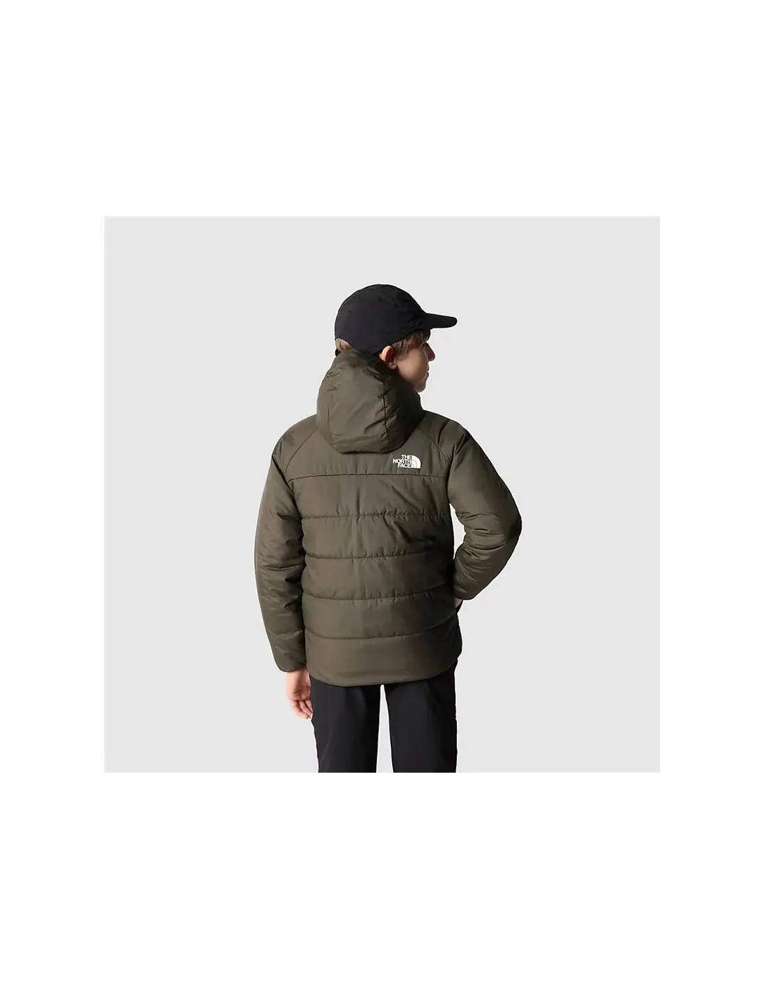 Chaqueta de Montaña The North Face Reversible Perrito Negro/Verde Niño
