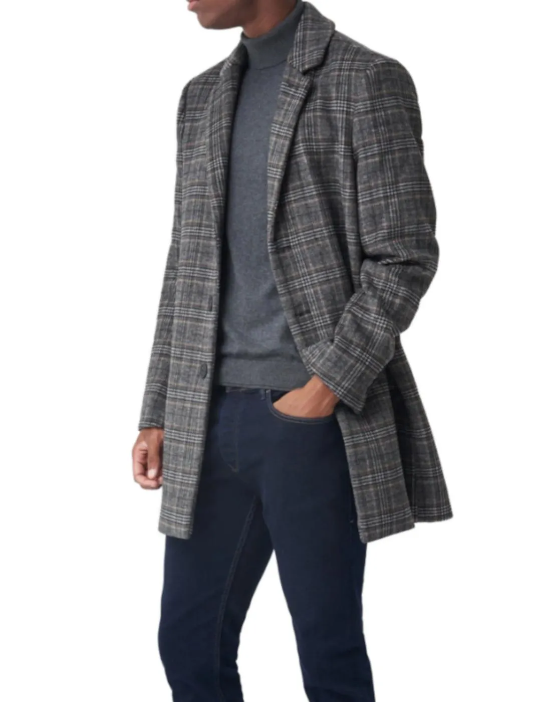 CHAQUETA LARGA DE PAñO SALSA PARA HOMBRE Z
