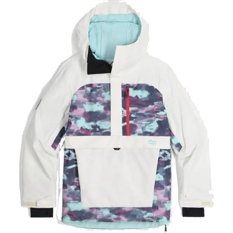 Chaqueta para mujer Outdoor Research Snowcrew Anorak (camuflaje nieve/calcita)