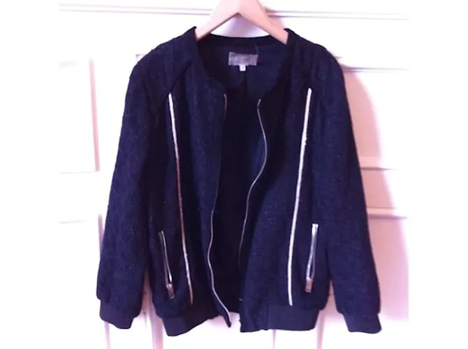 Chaquetas IRO T.fr 36 Algodón Negro 