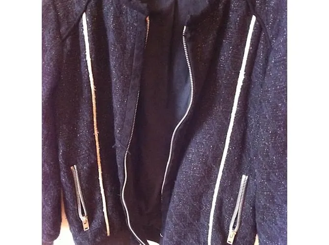 Chaquetas IRO T.fr 36 Algodón Negro 