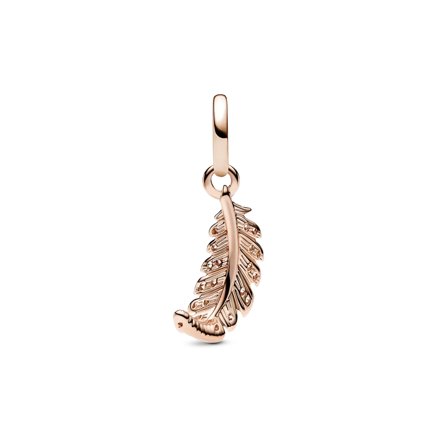 Charm Pandora Colgante rosa Pluma Curvada Flotante 782578C01