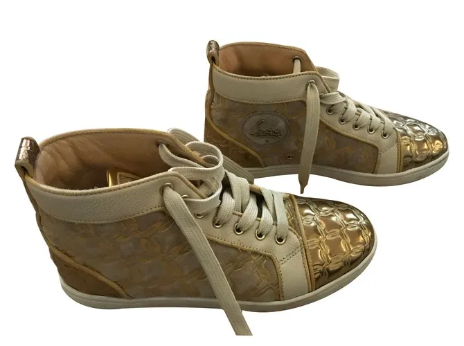Christian Louboutin zapatillas Dorado 