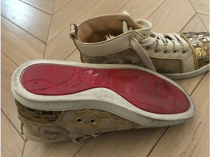 Christian Louboutin zapatillas Dorado 