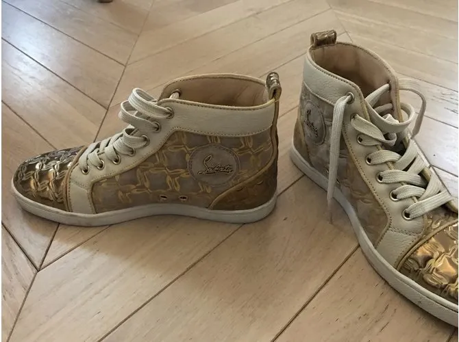 Christian Louboutin zapatillas Dorado 