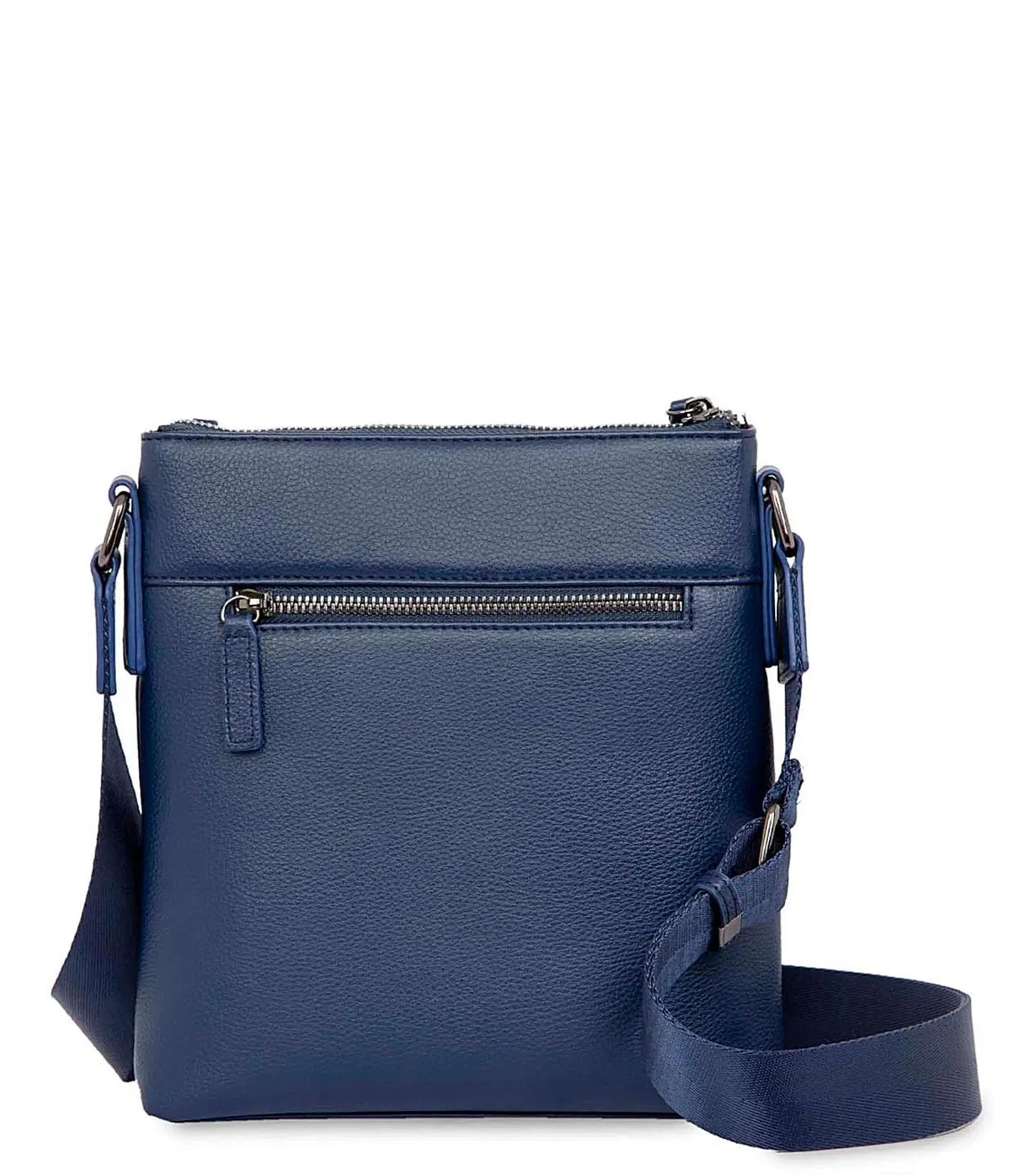 Clóe Bolso messenger porta ipad en piel azul marino granulado Uomo Hombre