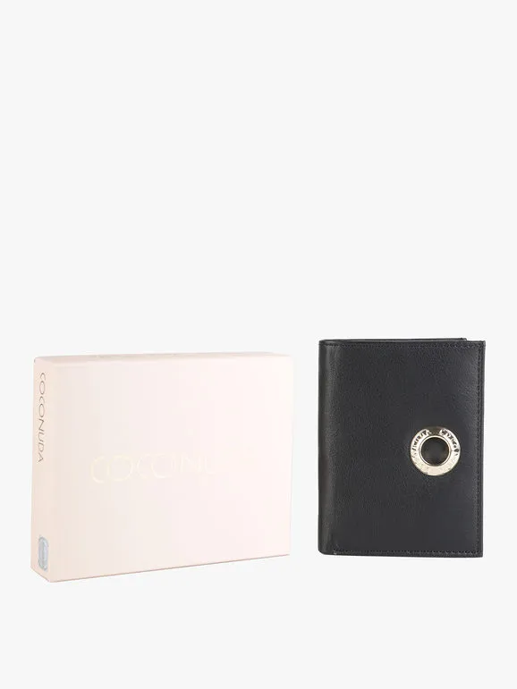 Coconuda Mini cartera de piel para mujer con bolsillo extraíble
