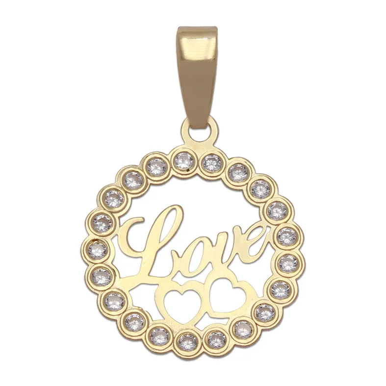 Colgante Oro Love 15mm.