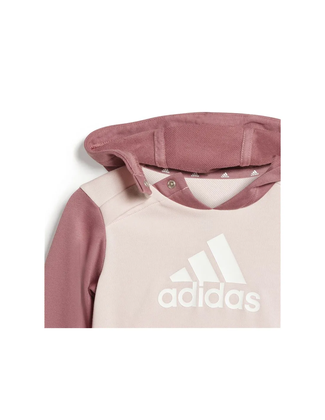 Conjunto adidas Essentials Colorblock Infantil Rosa