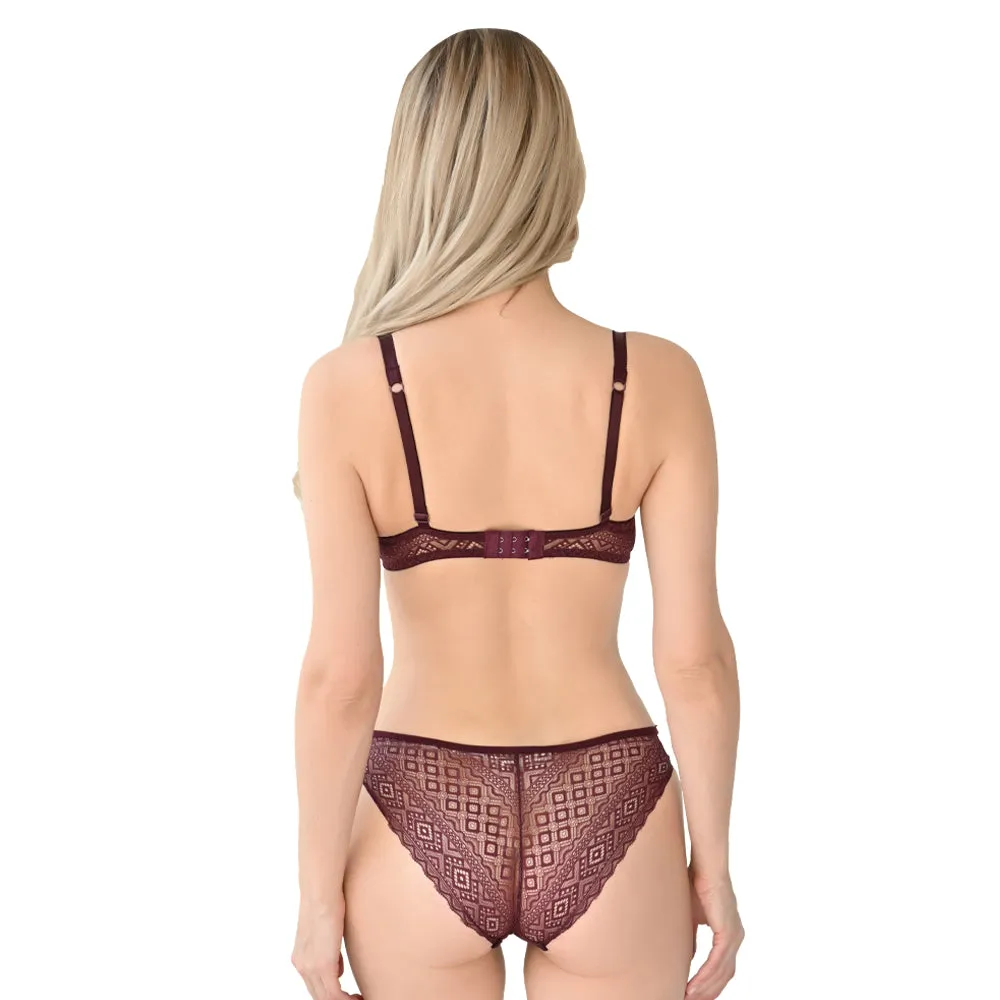 COORDINADO CON APLICACIóN DE ENCAJE C2398073980 LADY CARNIVAL
