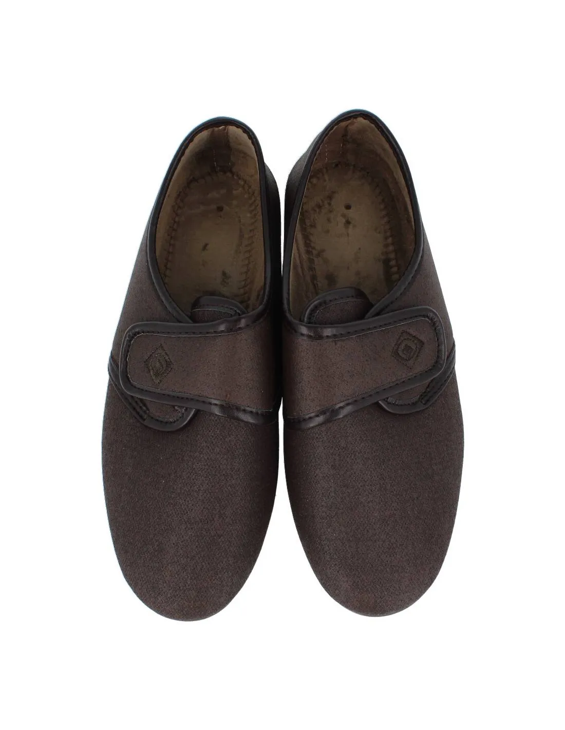 COSDAM  ZAPATILLA CERRADA HOMBRE VELCRO MARRóN