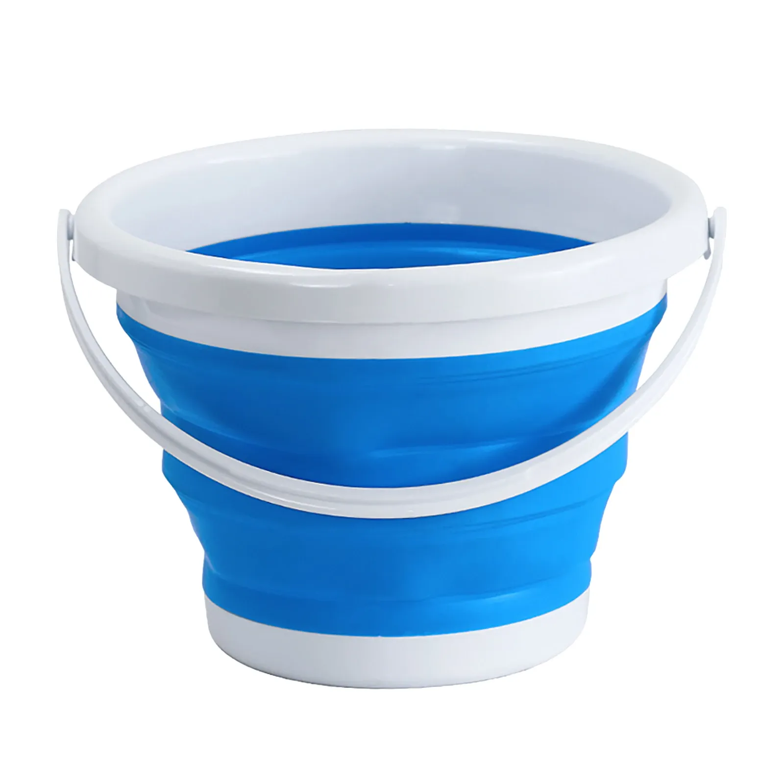 Cubo De Plastico Plegable 10 Litros Azul