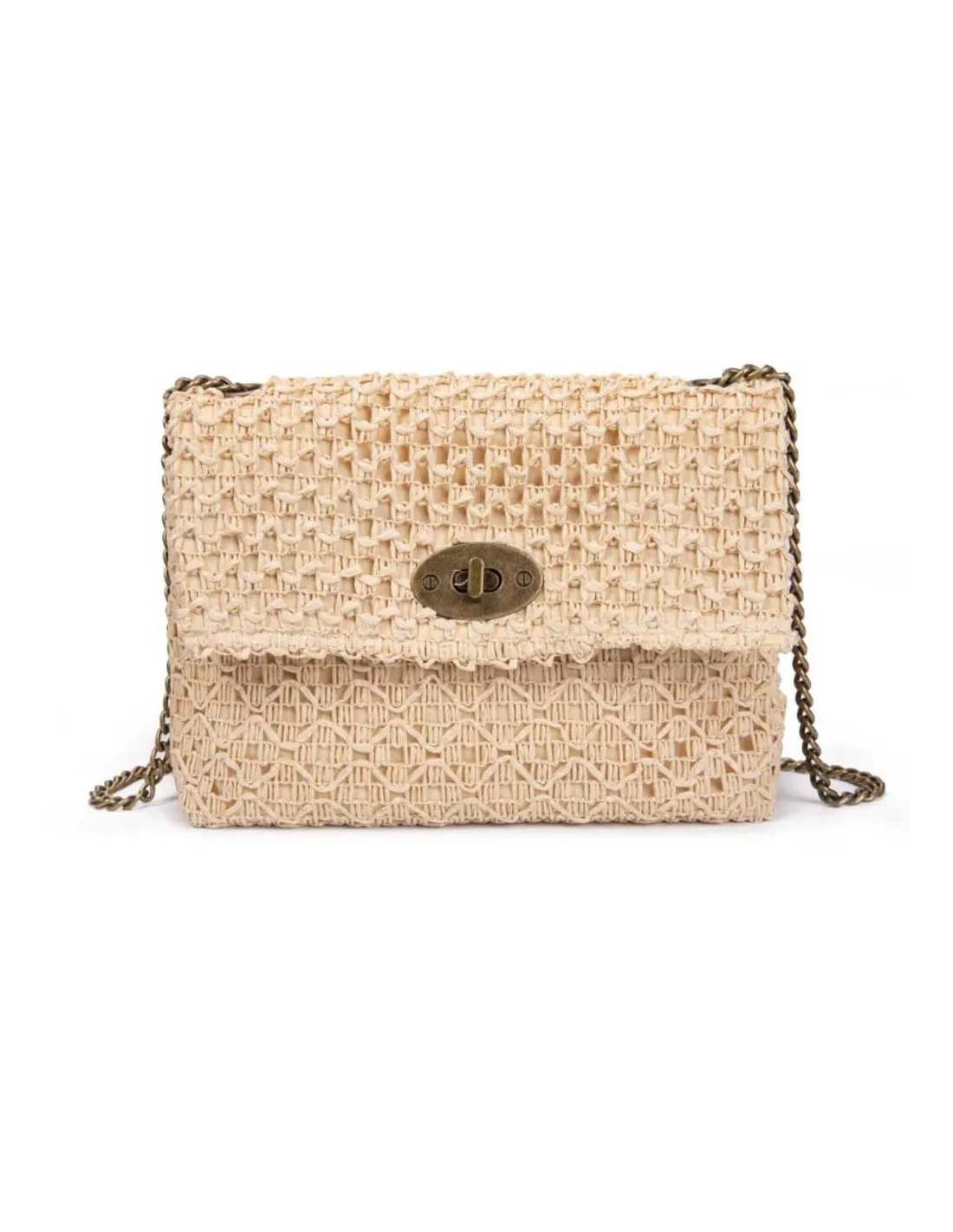 DAVS BOLSO RAFIA CON CADENA IXWF2329