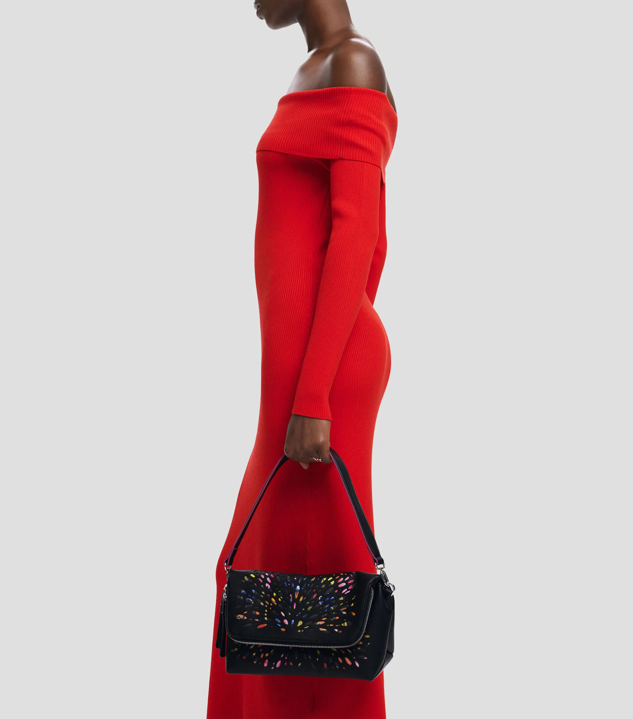 Desigual Bolso crossbody con estampado Mujer