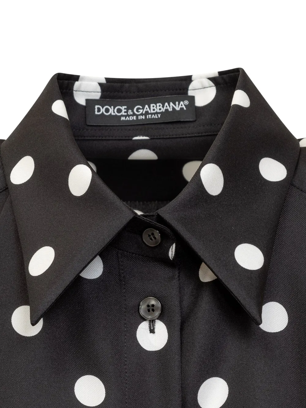 DOLCE & GABBANA Pois Silk Twill Shirt