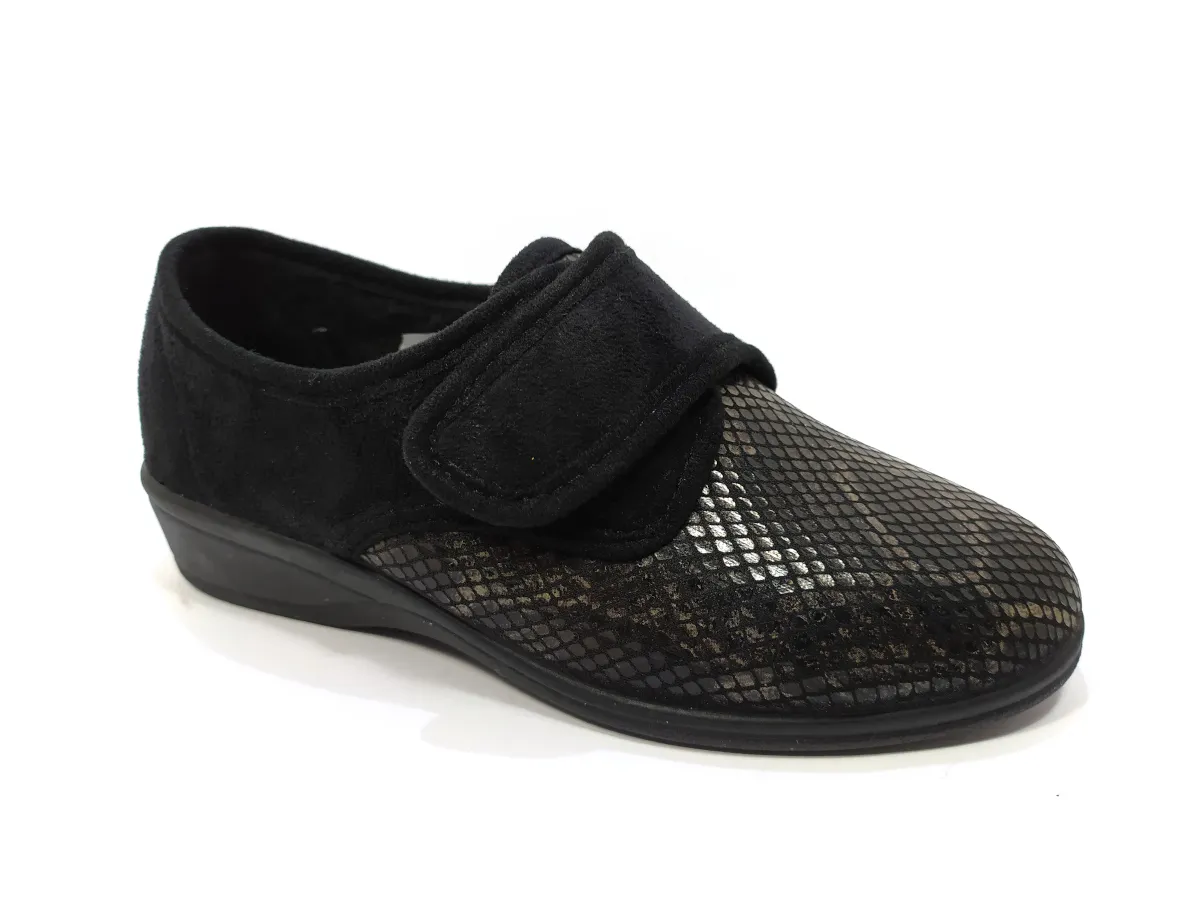 Dr. Cutillas Cuña 3cm AE serp velcro 792 Negro