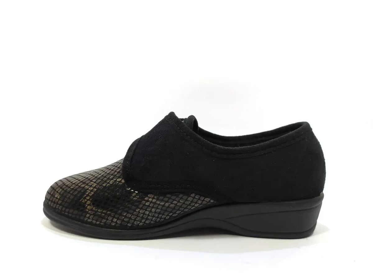 Dr. Cutillas Cuña 3cm AE serp velcro 792 Negro