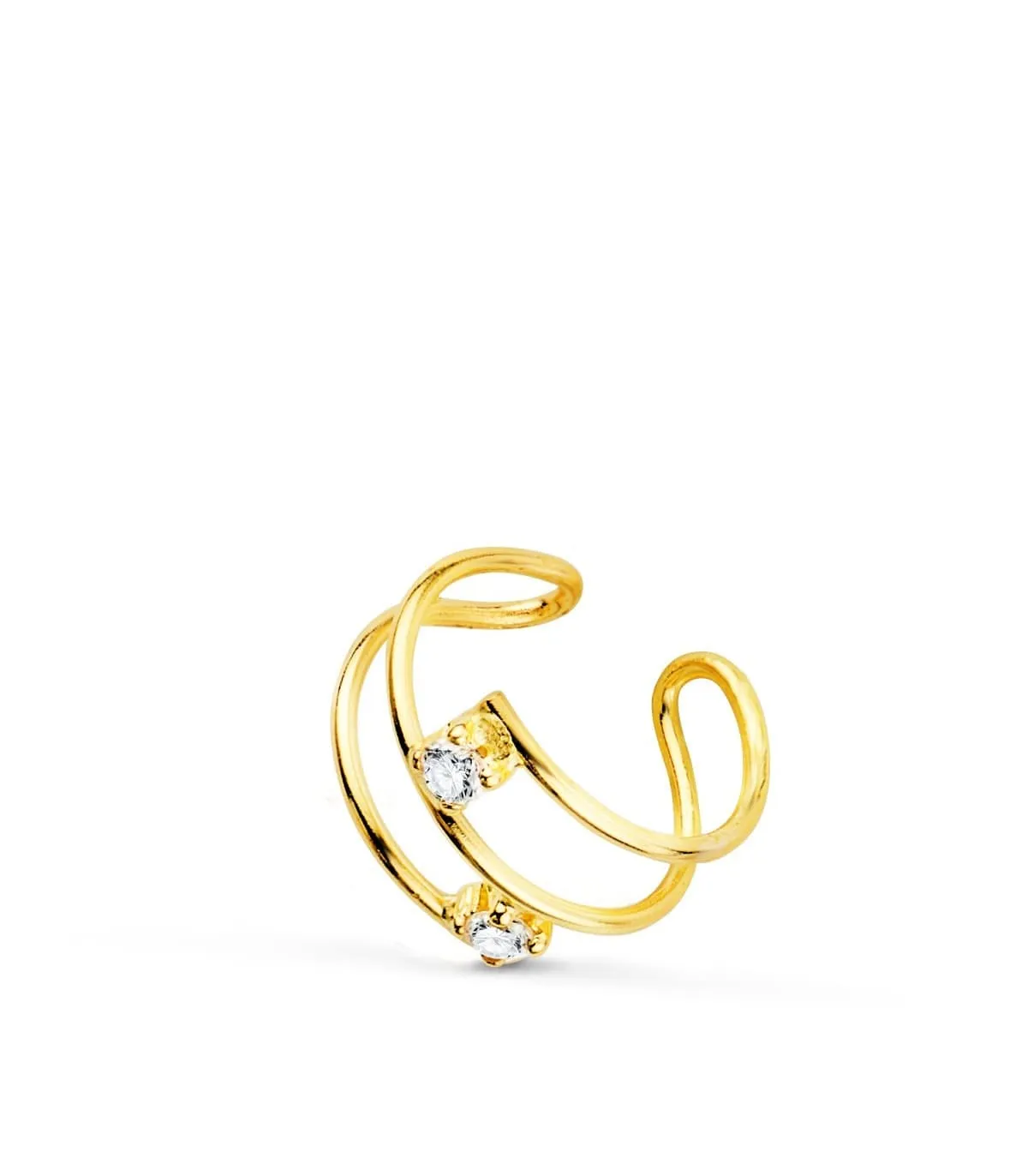 Ear Cuff Oro 18K Sand Zircon
