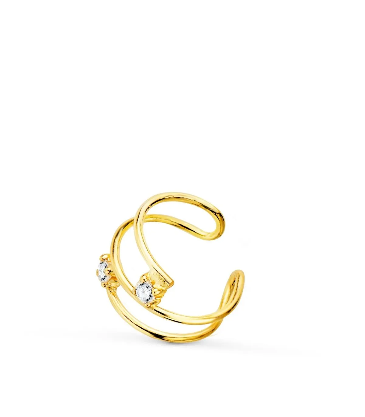 Ear Cuff Oro 18K Sand Zircon