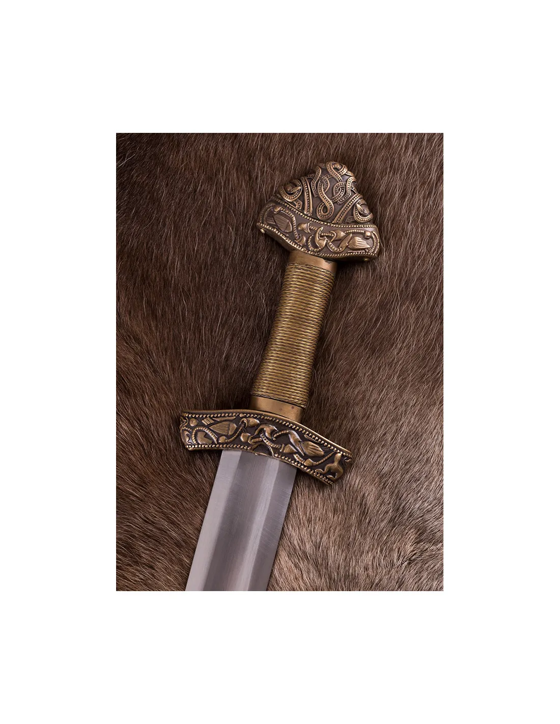 Espada Vikinga Dybäck con vaina con hoja en acero templado