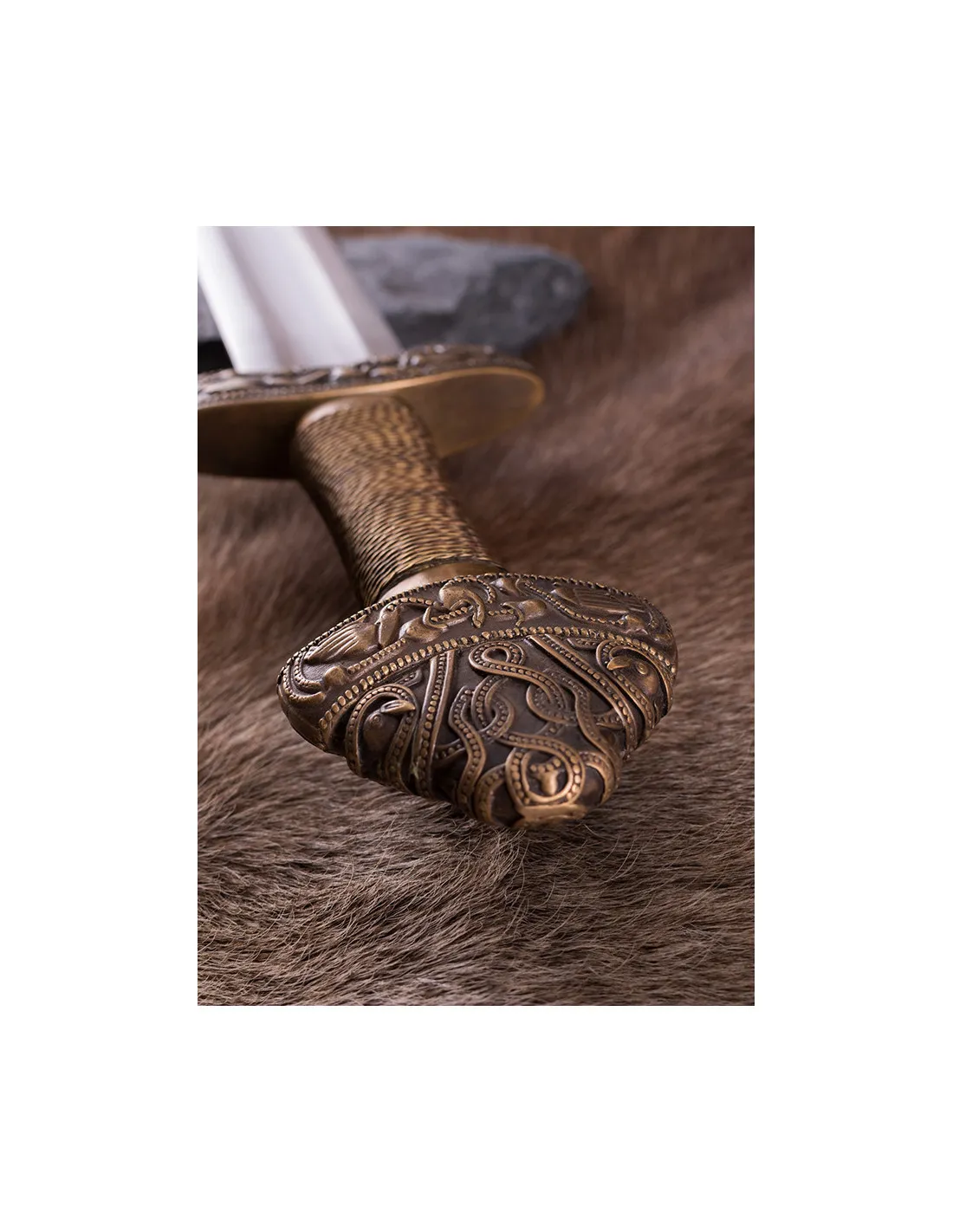 Espada Vikinga Dybäck con vaina con hoja en acero templado