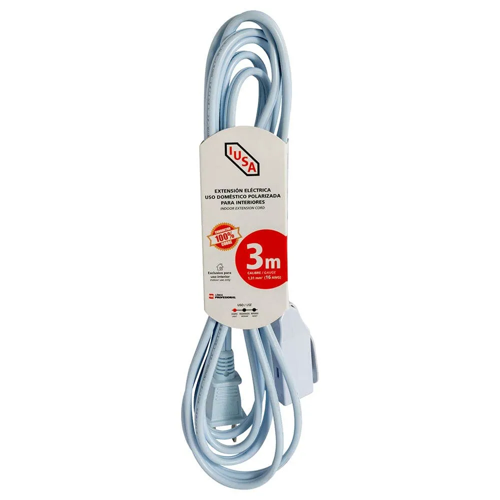 Extension Blanca Doméstica, IUSA, con Fajilla 3 M