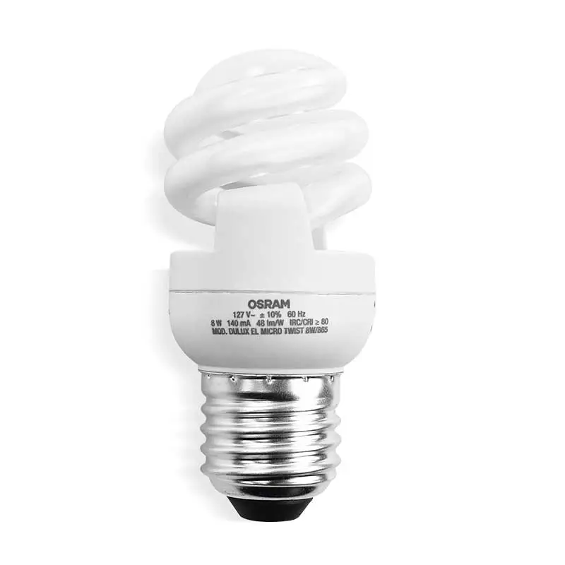 Focos Espiral Osram Dulux 8 W Luz de día
