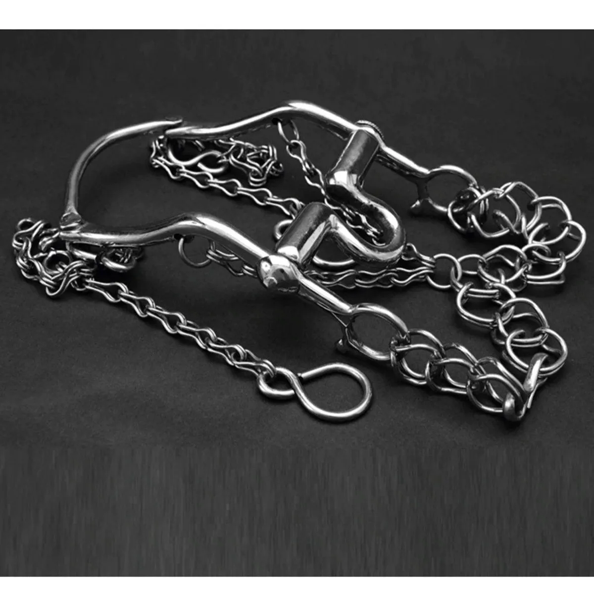 FRENO FINO PARA PONY DE ACERO INOXIDABLE COLOR PLATA IMP51242