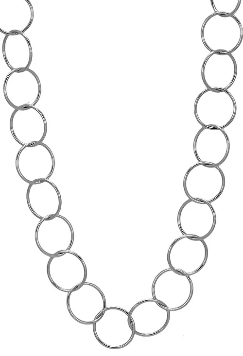 GARGANTILLA PLATA ESLABONES CIRCULARES 45 CM 126_CIRCLE10045
