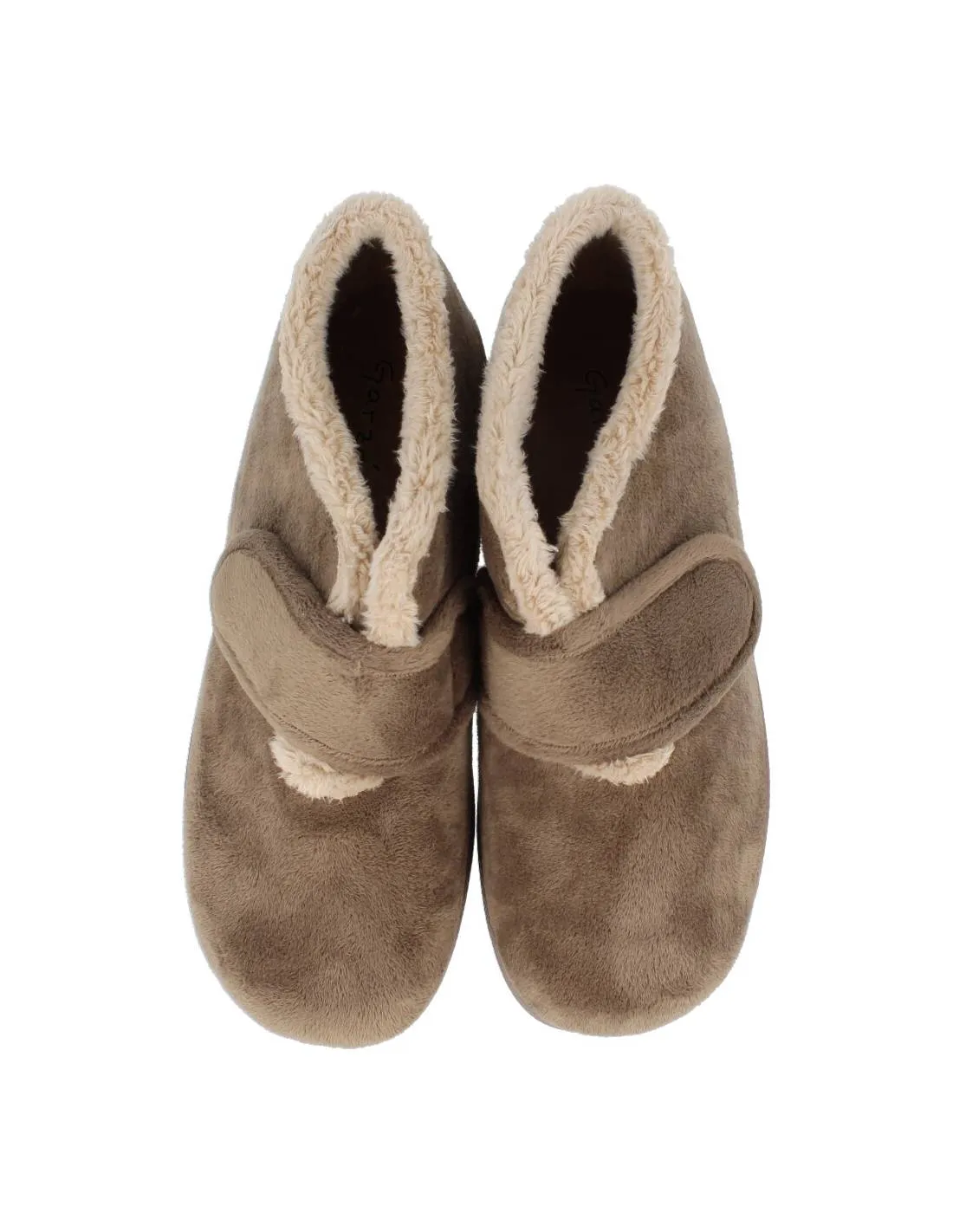 GARZóN  ZAPATILLA DE CASA ABOTINADA VELCRO VISON