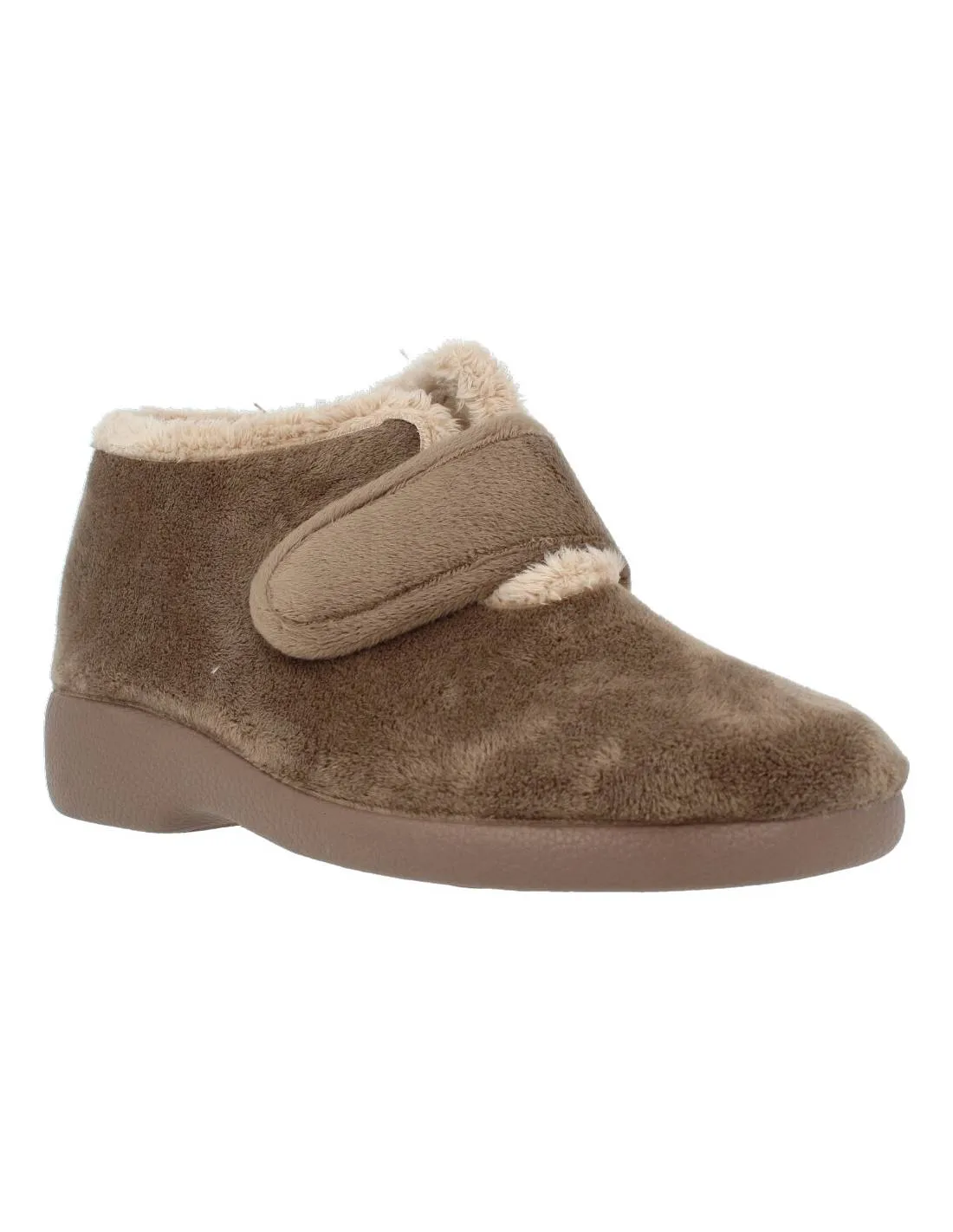 GARZóN  ZAPATILLA DE CASA ABOTINADA VELCRO VISON