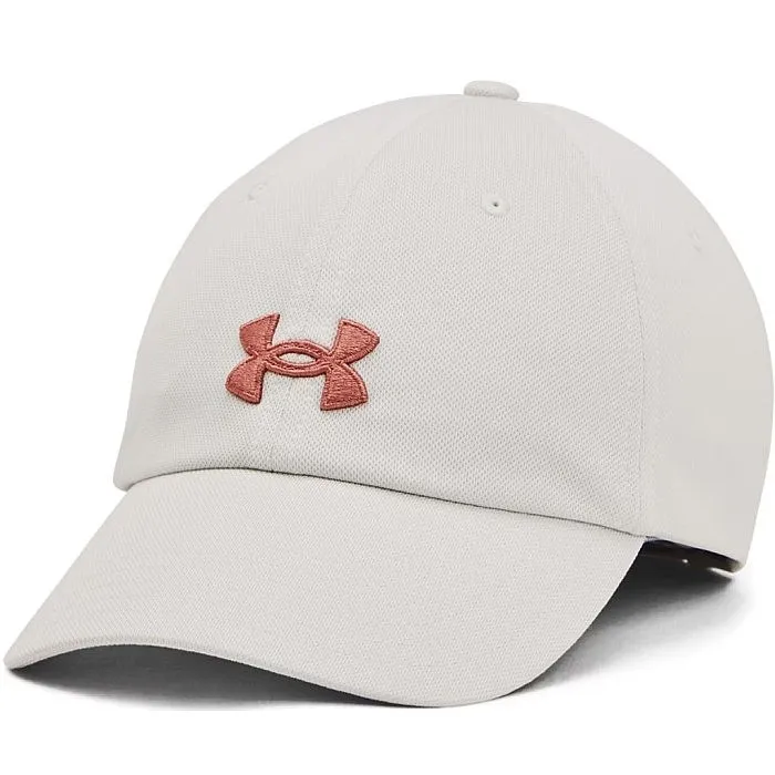 GORRA CON VISERA UNDER ARMOUR BLITZING ADJUSTABLE  WHITE CLAY/CANYON PINK  WOMEN´S
