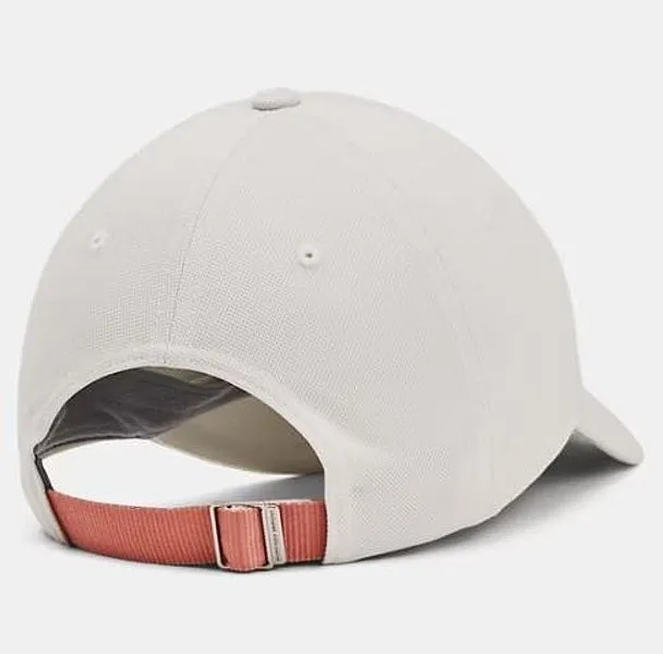 GORRA CON VISERA UNDER ARMOUR BLITZING ADJUSTABLE  WHITE CLAY/CANYON PINK  WOMEN´S