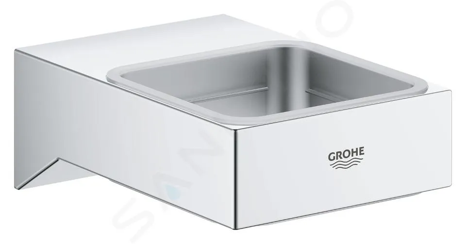 GROHE SELECTION CUBE  SOPORTE DE VASO/JABONERA, CROMO 40865000