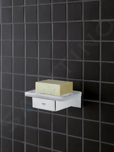 GROHE SELECTION CUBE  SOPORTE DE VASO/JABONERA, CROMO 40865000