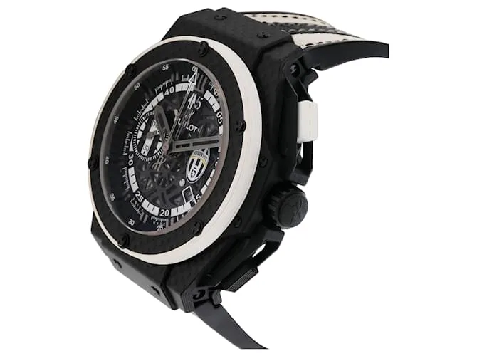 Hublot King Power Juventus 716.QX.1121.realidad virtual.JUV13 Reloj de Hombre en Fibra de Carbono Negro 