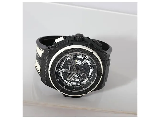 Hublot King Power Juventus 716.QX.1121.realidad virtual.JUV13 Reloj de Hombre en Fibra de Carbono Negro 