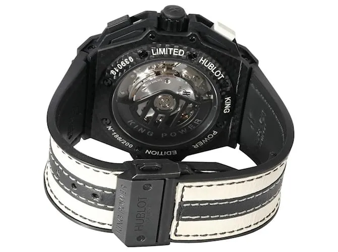 Hublot King Power Juventus 716.QX.1121.realidad virtual.JUV13 Reloj de Hombre en Fibra de Carbono Negro 