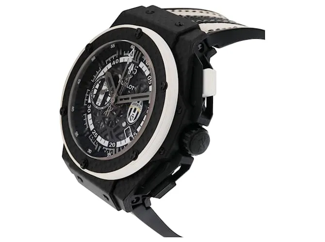 Hublot King Power Juventus 716.QX.1121.realidad virtual.JUV13 Reloj de Hombre en Fibra de Carbono Negro 