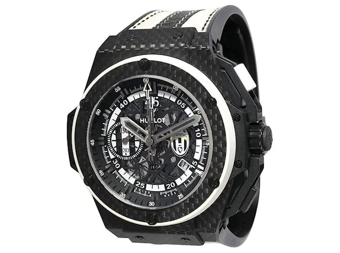 Hublot King Power Juventus 716.QX.1121.realidad virtual.JUV13 Reloj de Hombre en Fibra de Carbono Negro 