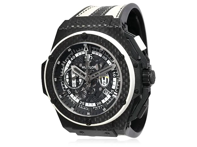 Hublot King Power Juventus 716.QX.1121.realidad virtual.JUV13 Reloj de Hombre en Fibra de Carbono Negro 