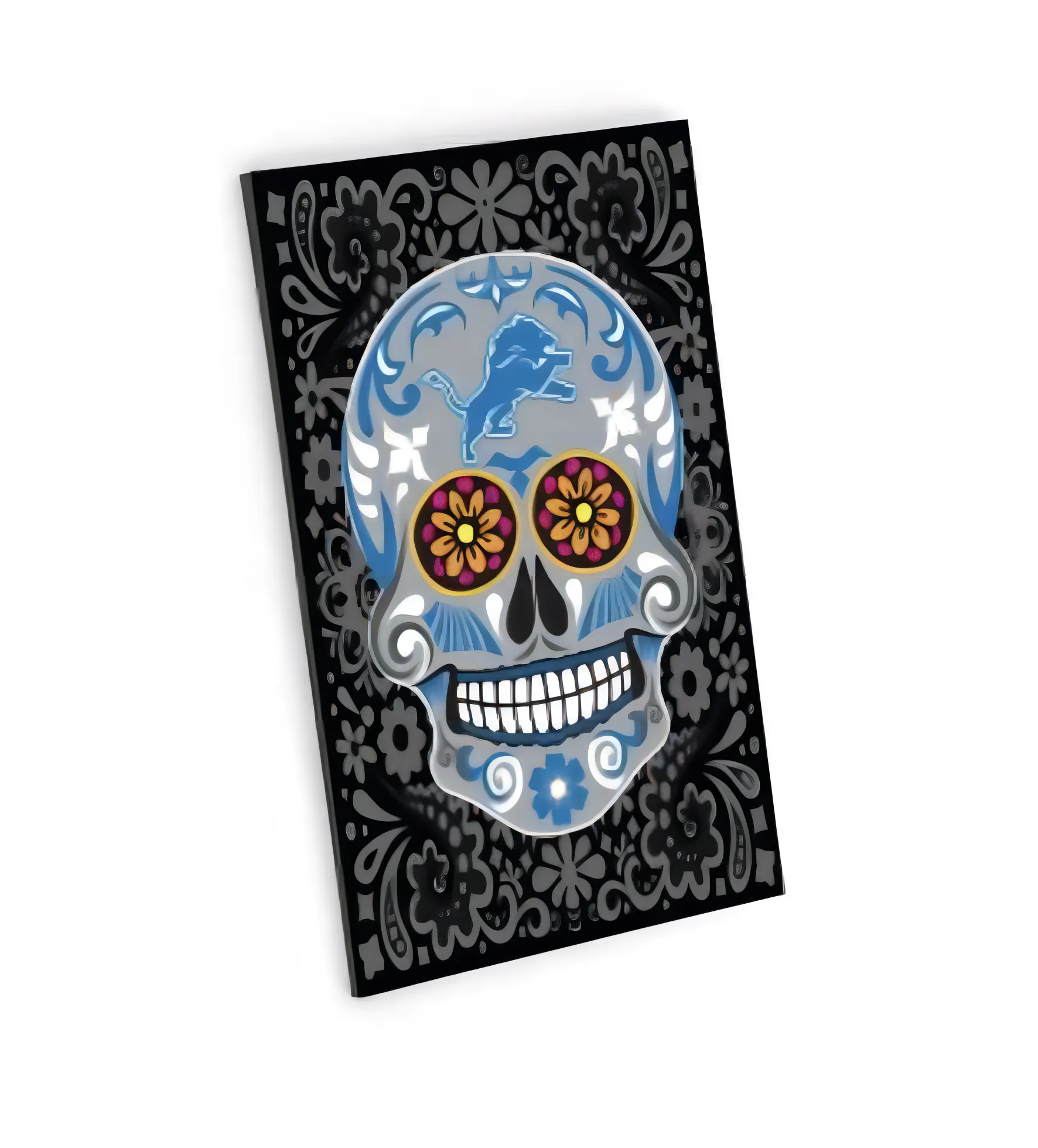 Imán Aminco Sugar Skull Pattern Lions
