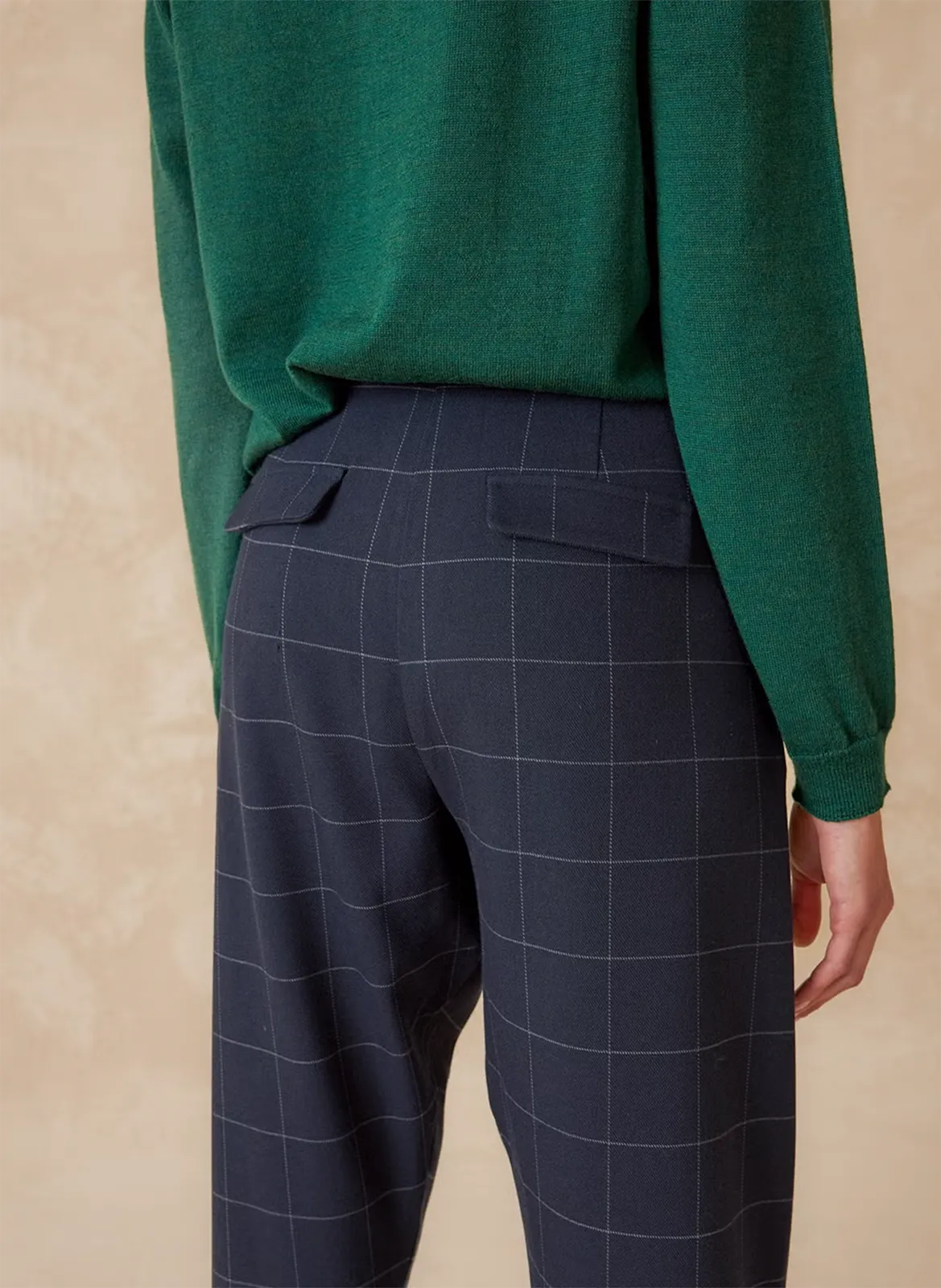 INDI & COLD ANATE  PANTALóN DE PINZAS EN AZUL