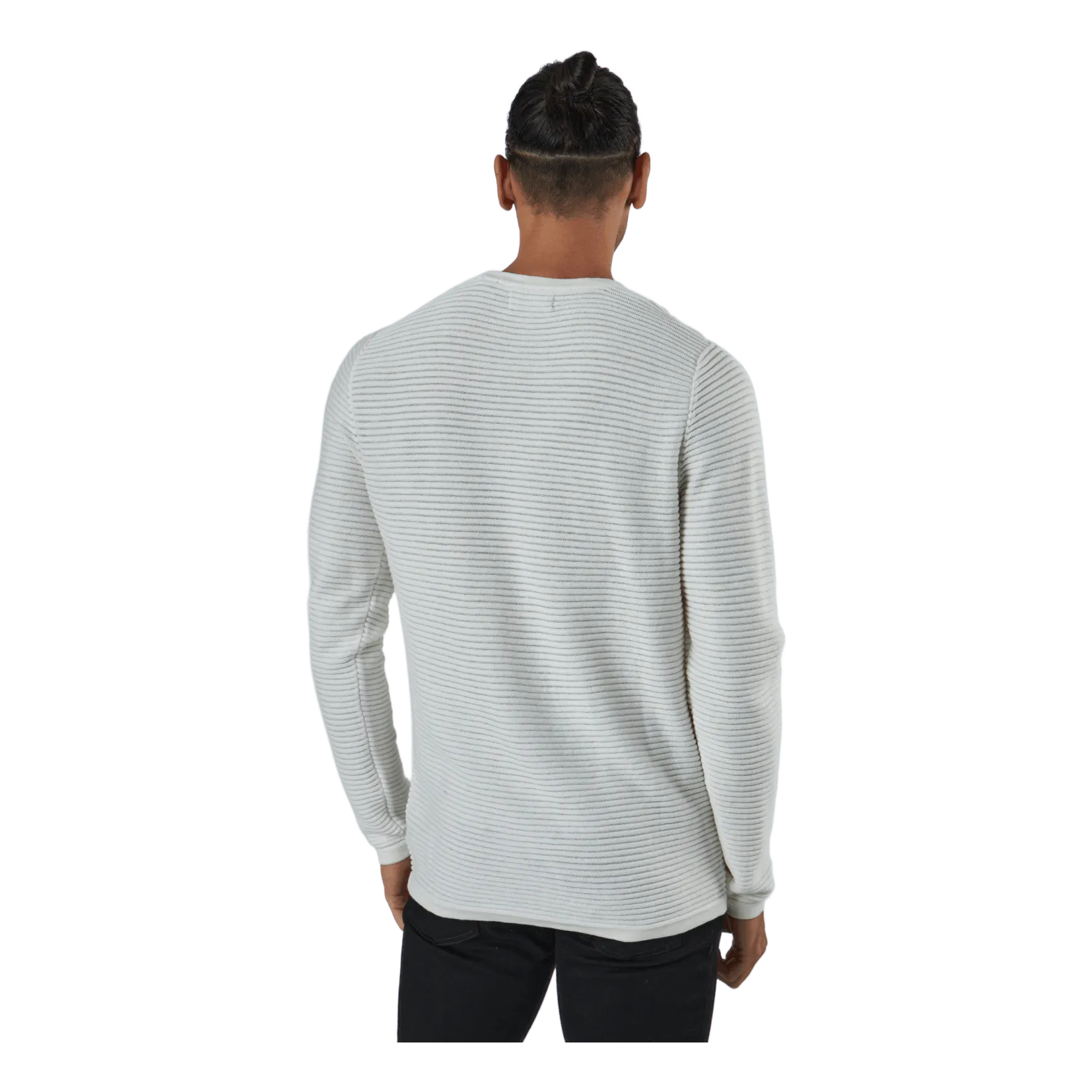 Jack & Jones Jjewind Knit Crew Neck Cloud Dancer