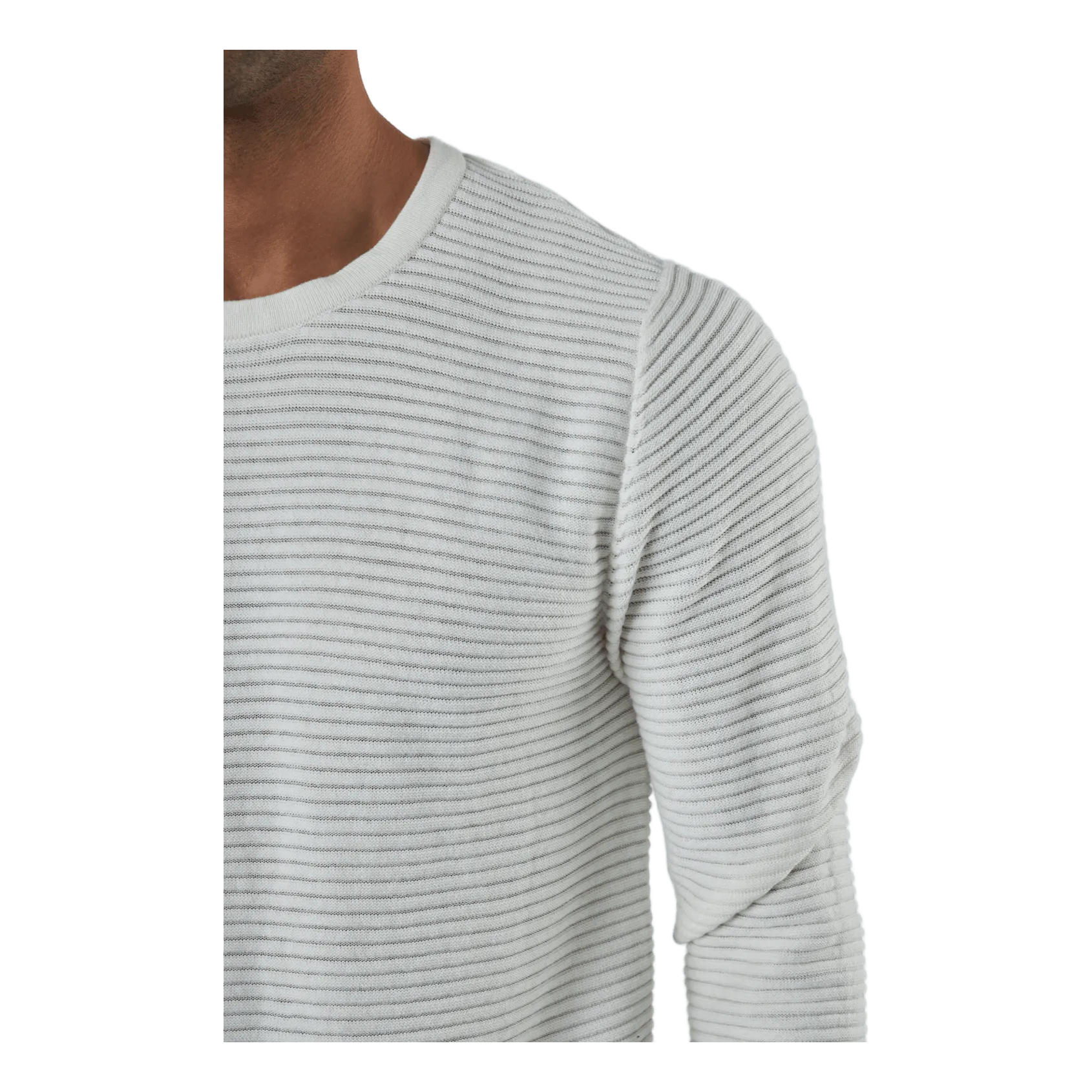 Jack & Jones Jjewind Knit Crew Neck Cloud Dancer