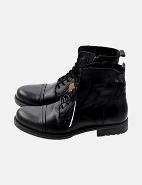 Jack & Jones Bota negra cuero