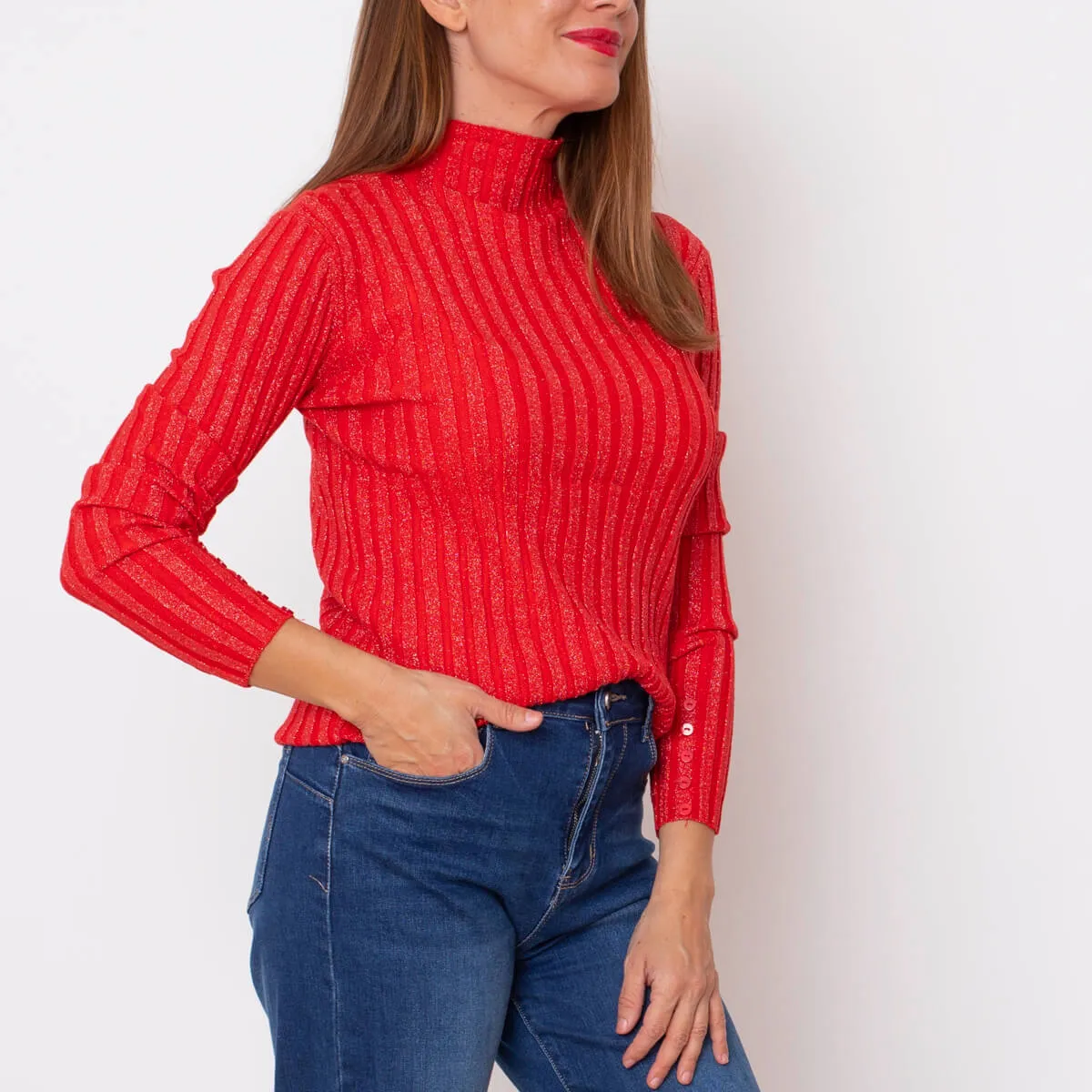 JERSEY CUELLO CHIMENEA  GRIS
