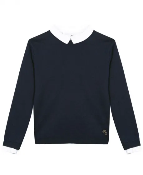 Jersey Niña TARTINE ET CHOCOLAT Marino Cuello Camisa