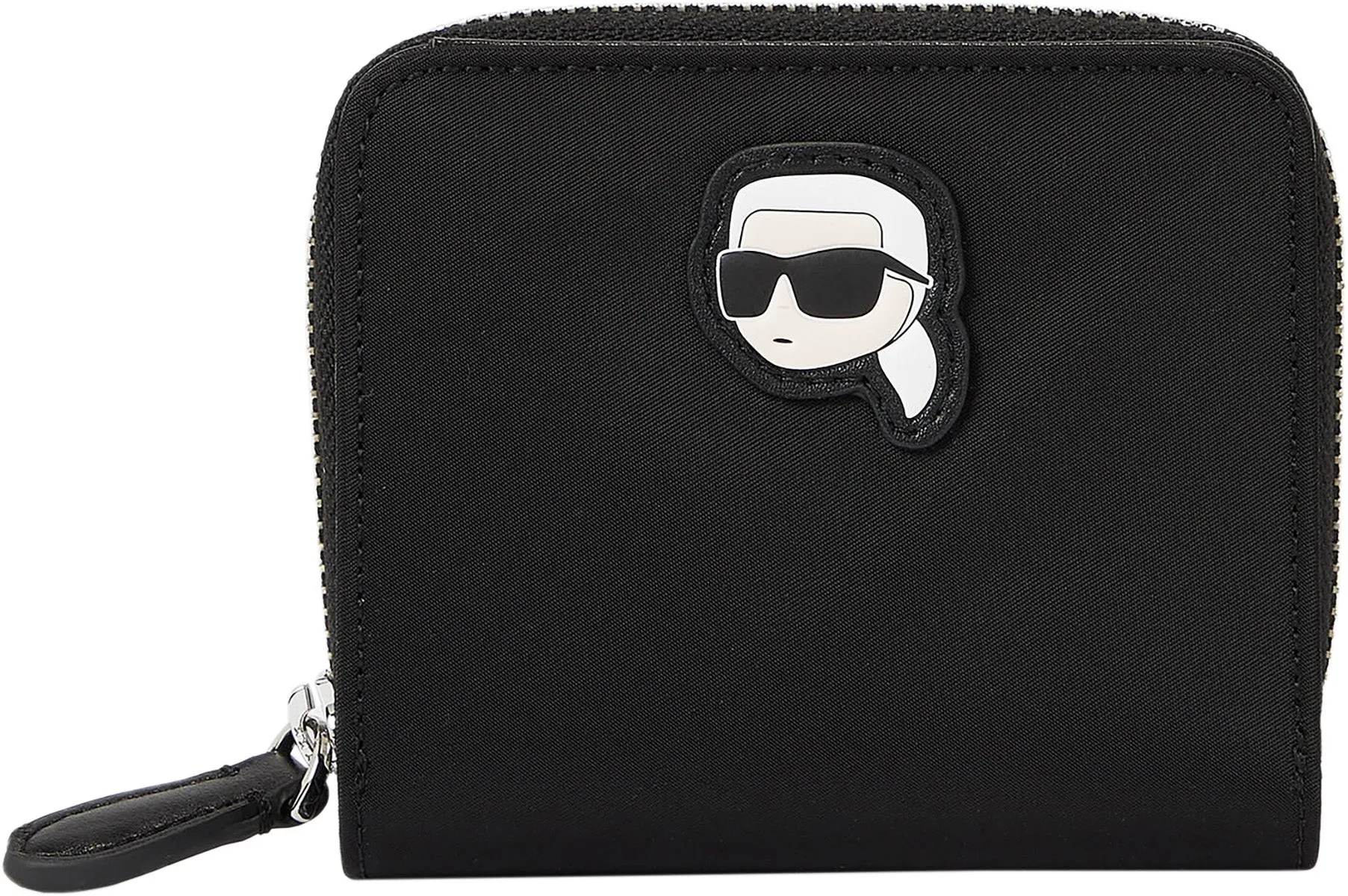Karl Lagerfeld K Ikonik 2.0 Cartera pequeña de nylon para mujer en negro