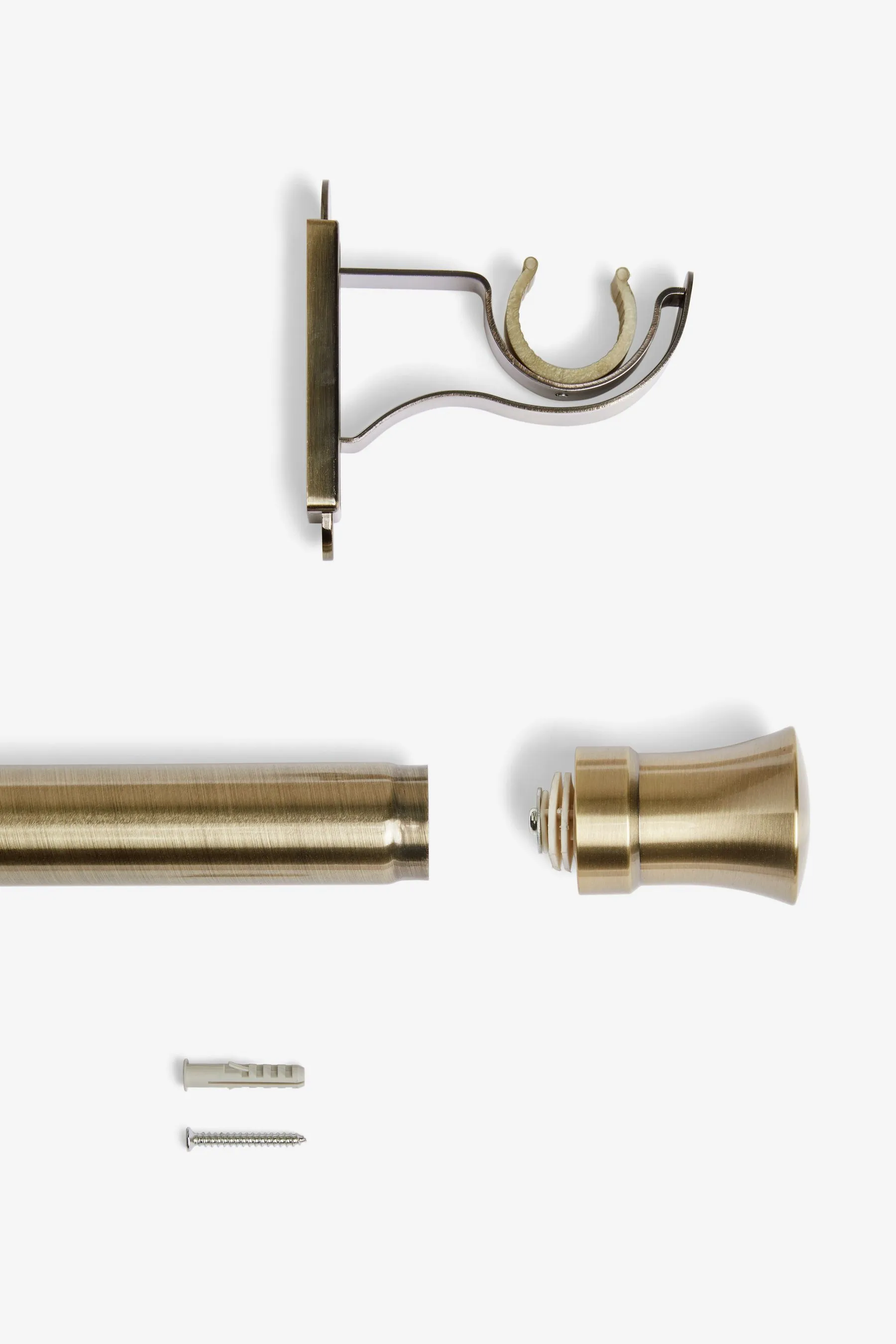 Klick Fit Trumpet Finial Extendable Curtain Pole Kit